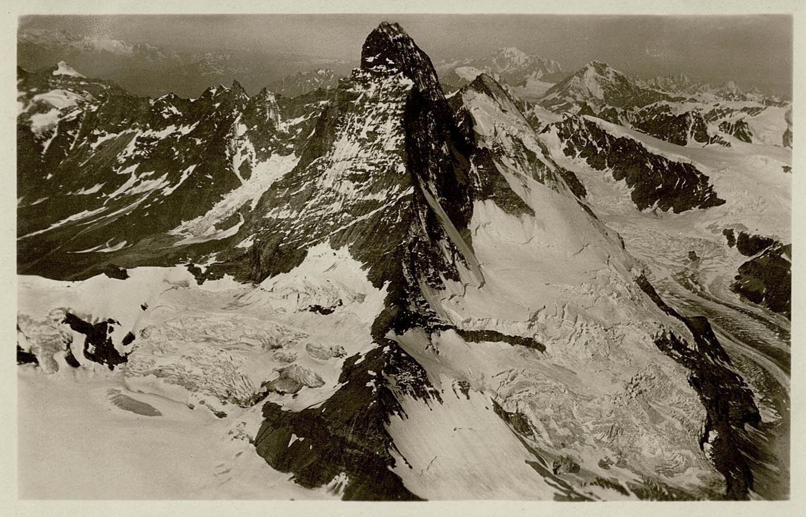 Cartoline postali: Ansichtskarte Matterhorn ca. 1940 14x9 cm – Usato da Ebmatingen venduto da desalli