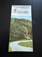 Dänemark Karte von 1982 - Vintage Strassenkarte Jütland