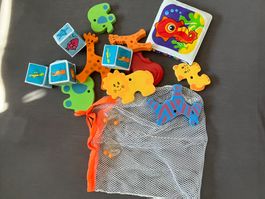 Jouets de bain pour bébé – divers animaux et cubes!
