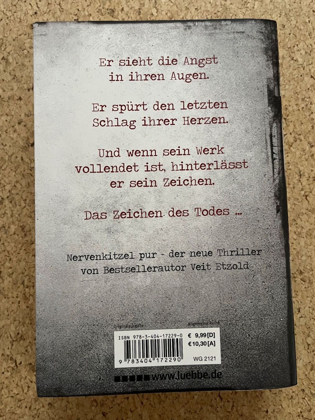 Libri: Taschenbuch "Der Totenzeichner", Veit Etzold – Usato da Grosswangen venduto da Vita500 1