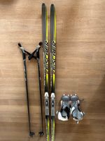 Langlaufski-Set Fischer 188 cm + Exel Stöcke + Salomon Schuh