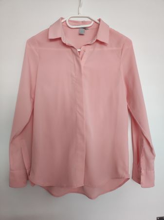H&M Bluse, Grösse 34, zartes Rosa, neuwertig