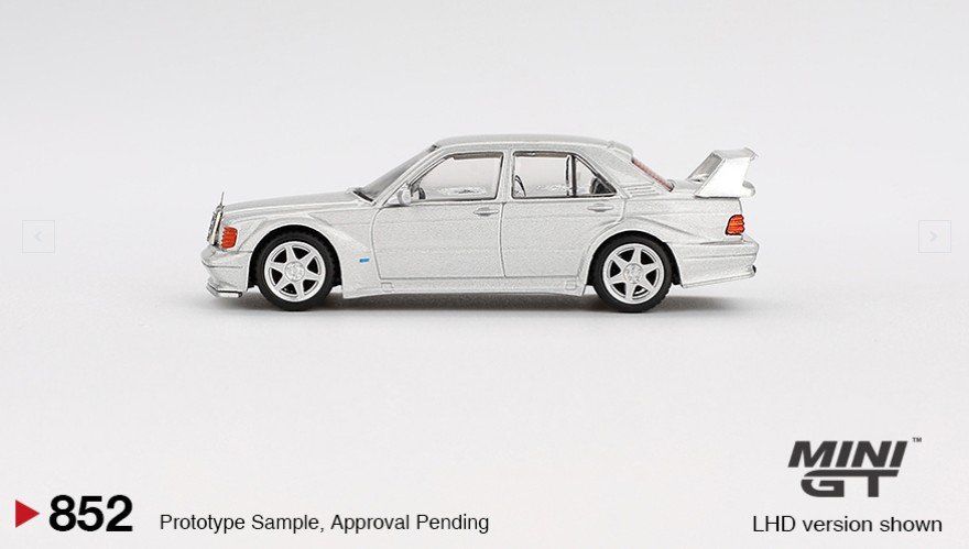 Hot Wheels Modellini d'auto: Mini GT Mercedes-Benz 190 E 2.5-16 Evolution II - 852 – Nuovo e nell'imballaggio originale da Flawil venduto da HeisseReifen 3