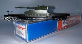 Roco-N, US-Army Tieflader mit Panzer M 10 (28154)
