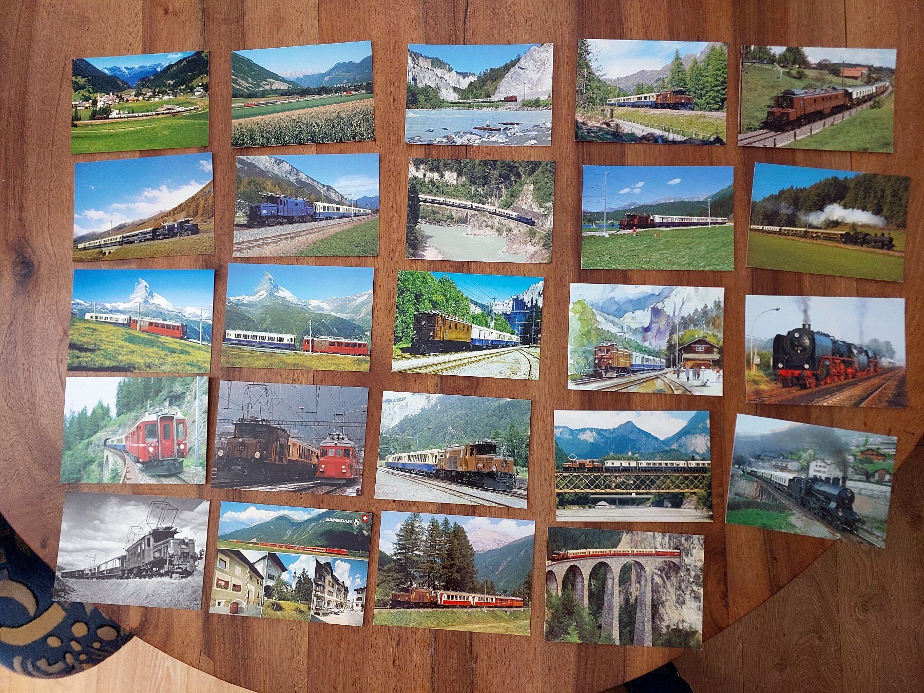 Cartoline postali: RhB Pullmanzüge - Ansichtskarten-Serie – Usato da Schönenwerd venduto da Steidi 1