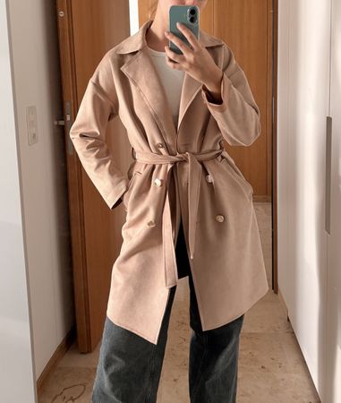 Damen Mantel / Übergangsjacke pink 