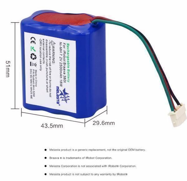 Irobot Batterie: IRobot Minze Braava Batterie 3000 Mah – Nuovo e nell'imballaggio originale da Unterägeri venduto da RmOnline 3