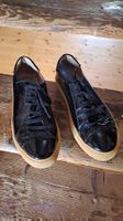 Marc O'Polo Sneakers Damen Lackleder Schwarz Gr. 38 gebrauch