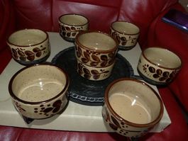 Fondue-Karussell Landert mit 8 Schalen