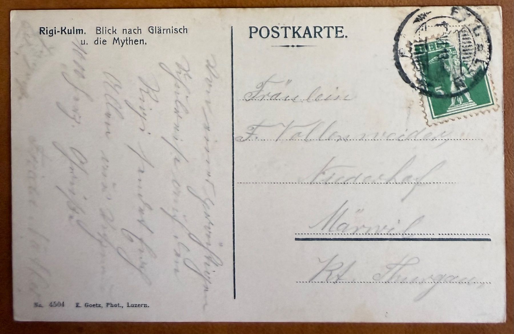Cartoline postali: Rigi - Kulm - Animation terrasse - 1913 – Usato da Lutry venduto da Ediego 1