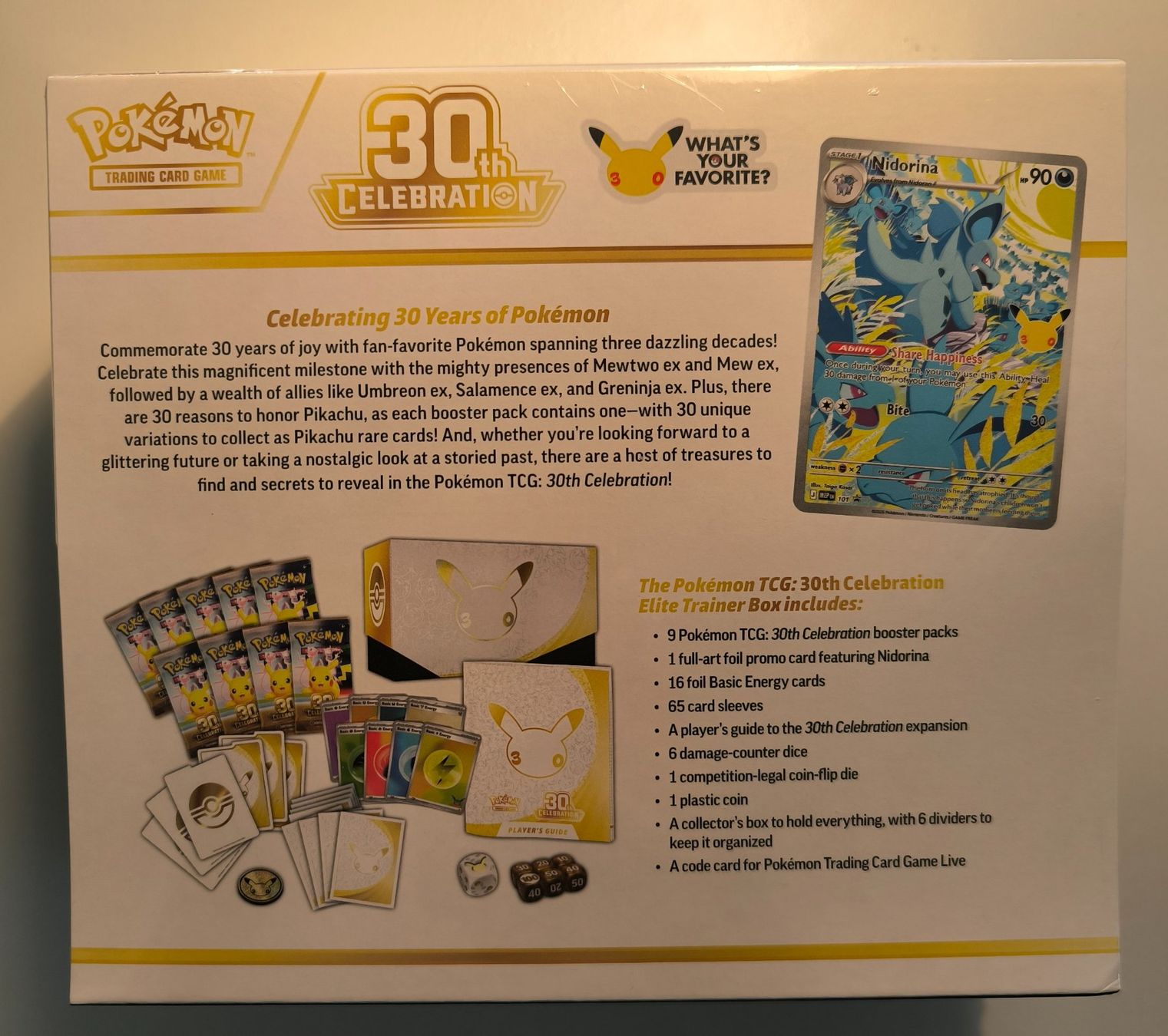 Pokémon Sammelbilder & Trading cards: 30th Celebration Elite Trainer Box - ETB EN – Neu und originalverpackt aus Oberrieden von ohhboy 2