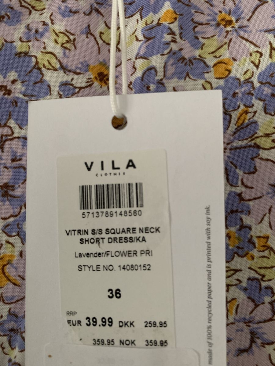 Vila Vestiti: Robe VILA fleurie lilas, taille 36 - NEUVE – Nuovo e nell'imballaggio originale da Lausanne venduto da mik_l5py 2
