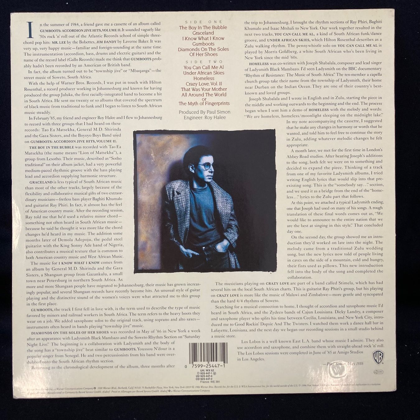 Dischi in vinile: Paul Simon / Graceland – Usato da St.Gallen venduto da Out-take 1