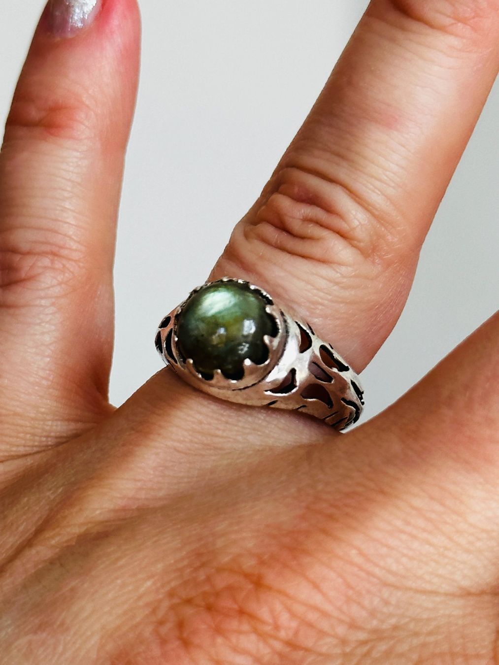 Anelli: Labradorite Gemstone Handmade ring size 57 – Nuovo e nell'imballaggio originale da Genève venduto da AGBERG 8
