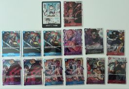 🔥 One Piece TCG Japanische Karten Lot (14 Stk.) NM 🔥