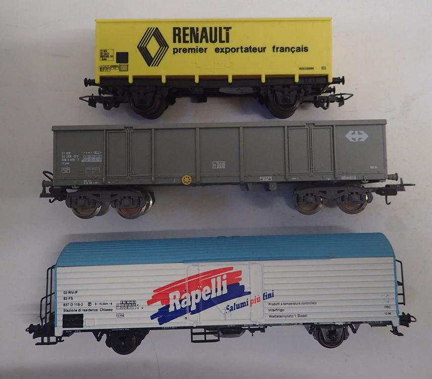Roco, Lima & Jouef H0 : 3 Güterwagen Epoche IV/V (Gebraucht) in ...