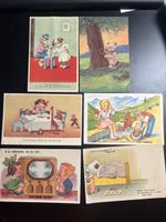 6 cartes postales des années 50