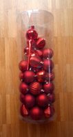 🎄🔴🌟Weihnachtskugel-Set mit Spitze, rot, Christbaumschmuck