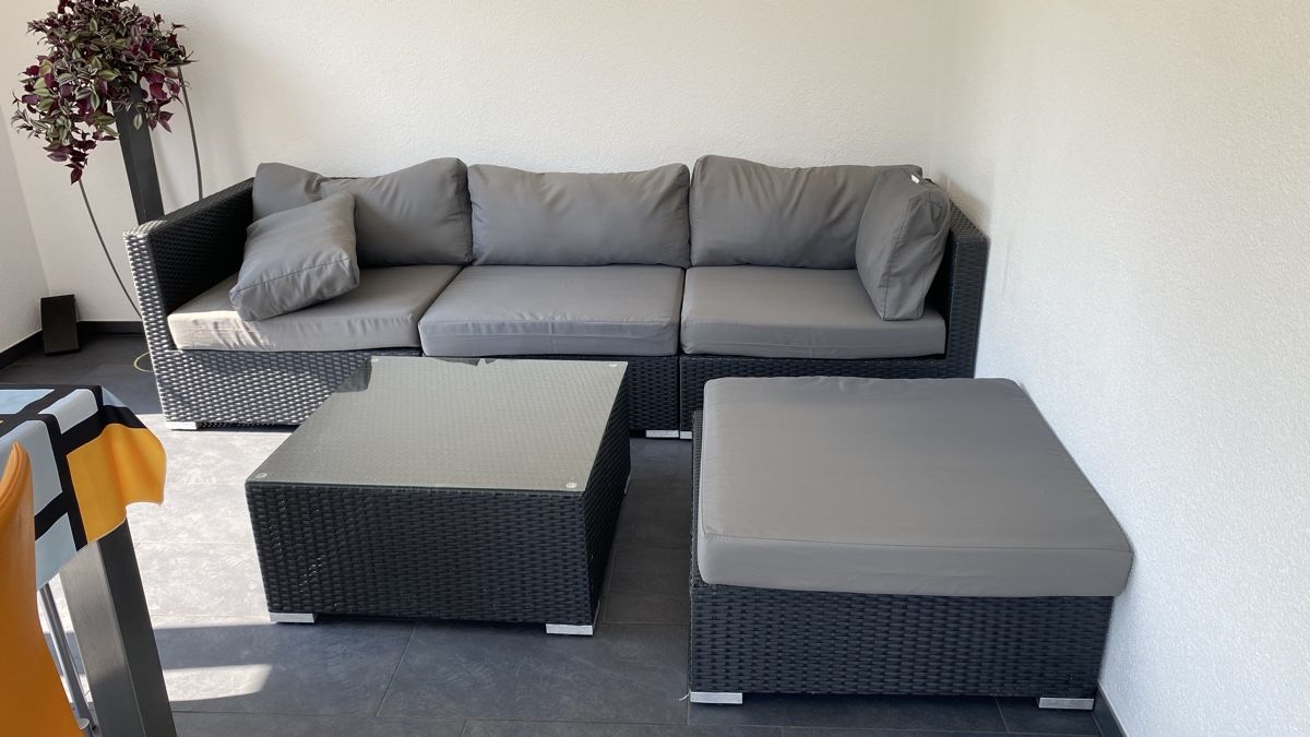 Divani: Lounge-Garnitur aus Polyrattan – Usato da Oberentfelden venduto da Cameramann 4