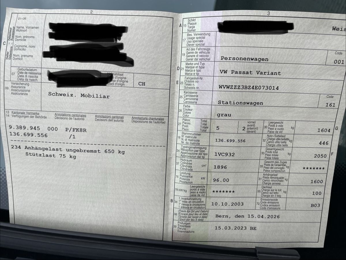 VW Autos: VW Passat Variant – D'occasion à Uetendorf par a_h_2zx9 7