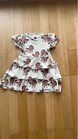 Mini Rodini Dress 116-122 with a unicorn pattern