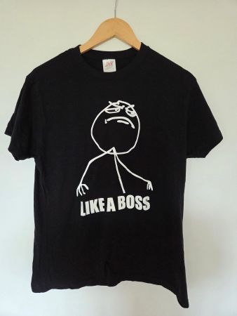 JHK Like a Boss Herren T-Shirt Schwarz Gr. M Neu