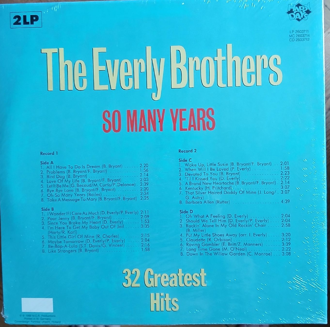 Schallplatten: LP double Everly Brothers  – Neu und originalverpackt aus Lausanne von Soulbrother 1