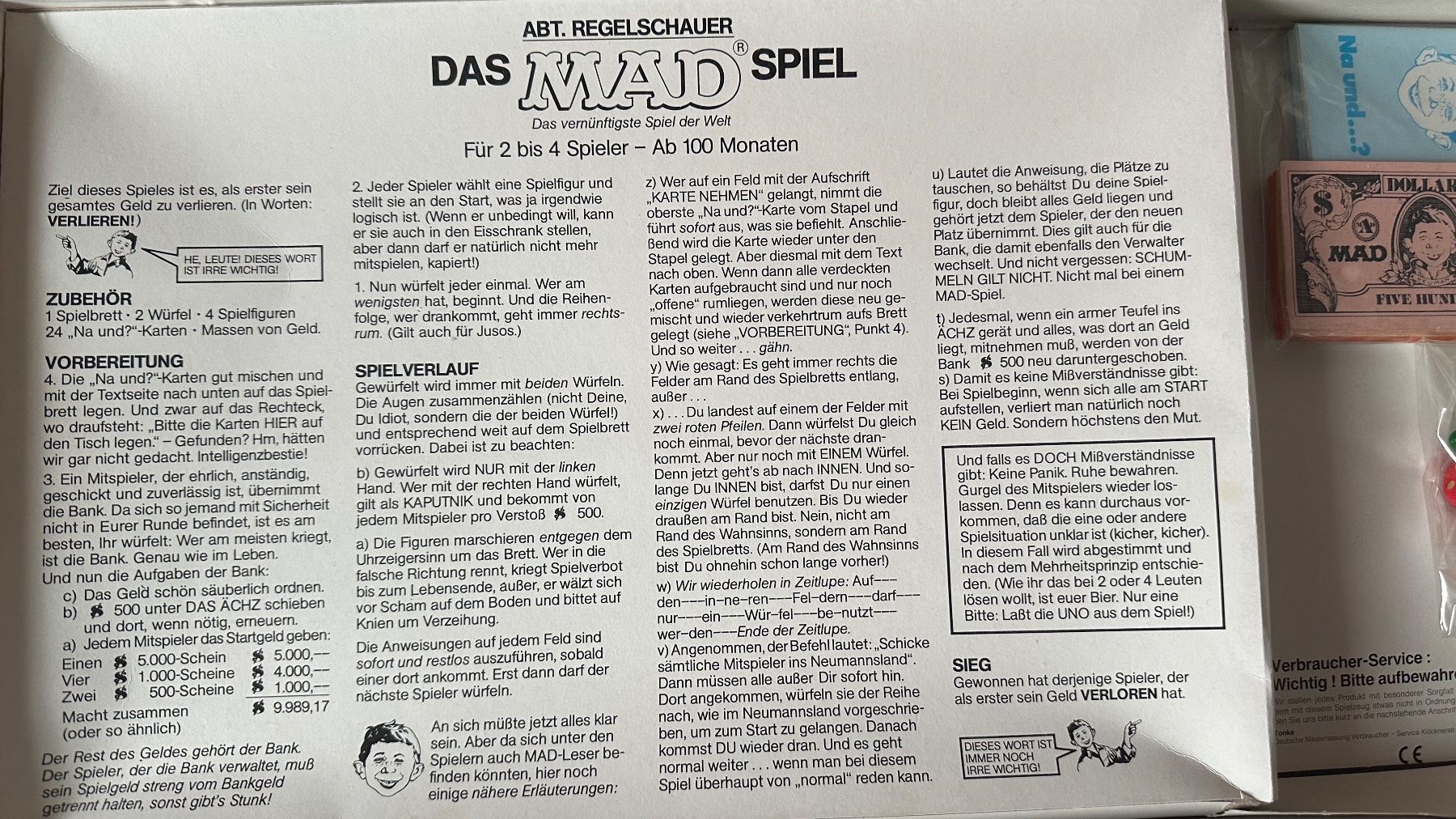 Parker Spiele: Das MAD Spiel von Parker – Gebraucht aus Zürich von brazerola 5