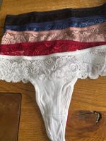 5x String-Tanga-Unterwäsche-Spitzen-Sexy- Grösse S