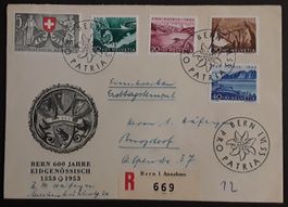 1953:Pro Patria Serie FDC illustriert ( P3 ) Serie Nr.B61-65