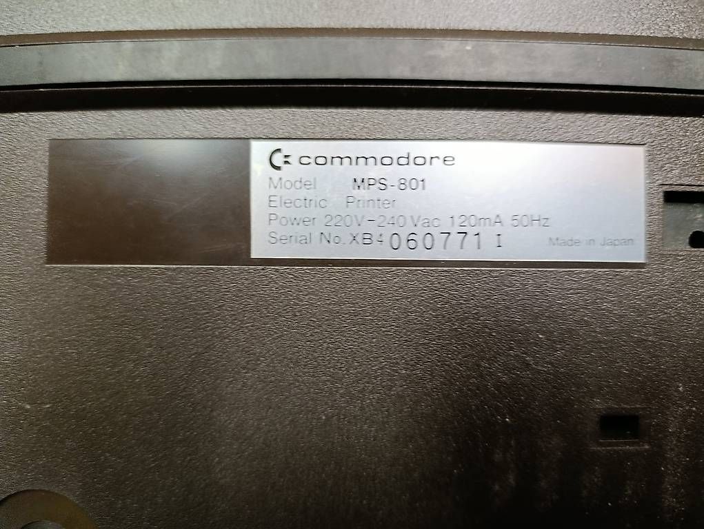 Commodore Drucker: Commodore MPS 801 Matrix Drucker und Zubehör – Gebraucht aus Arbon von Alex.G. 1