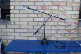 VINTAGE MEGAL  TISCHLAMPE FLAMINGO LAMPE