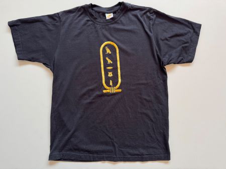 Vintage ägyptischen Hieroglyphen T-shirt MEN XL