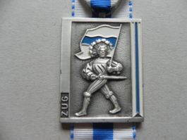 Medaille Kanton Zug ZG Fahne Fahnenträger 1987 Miliär