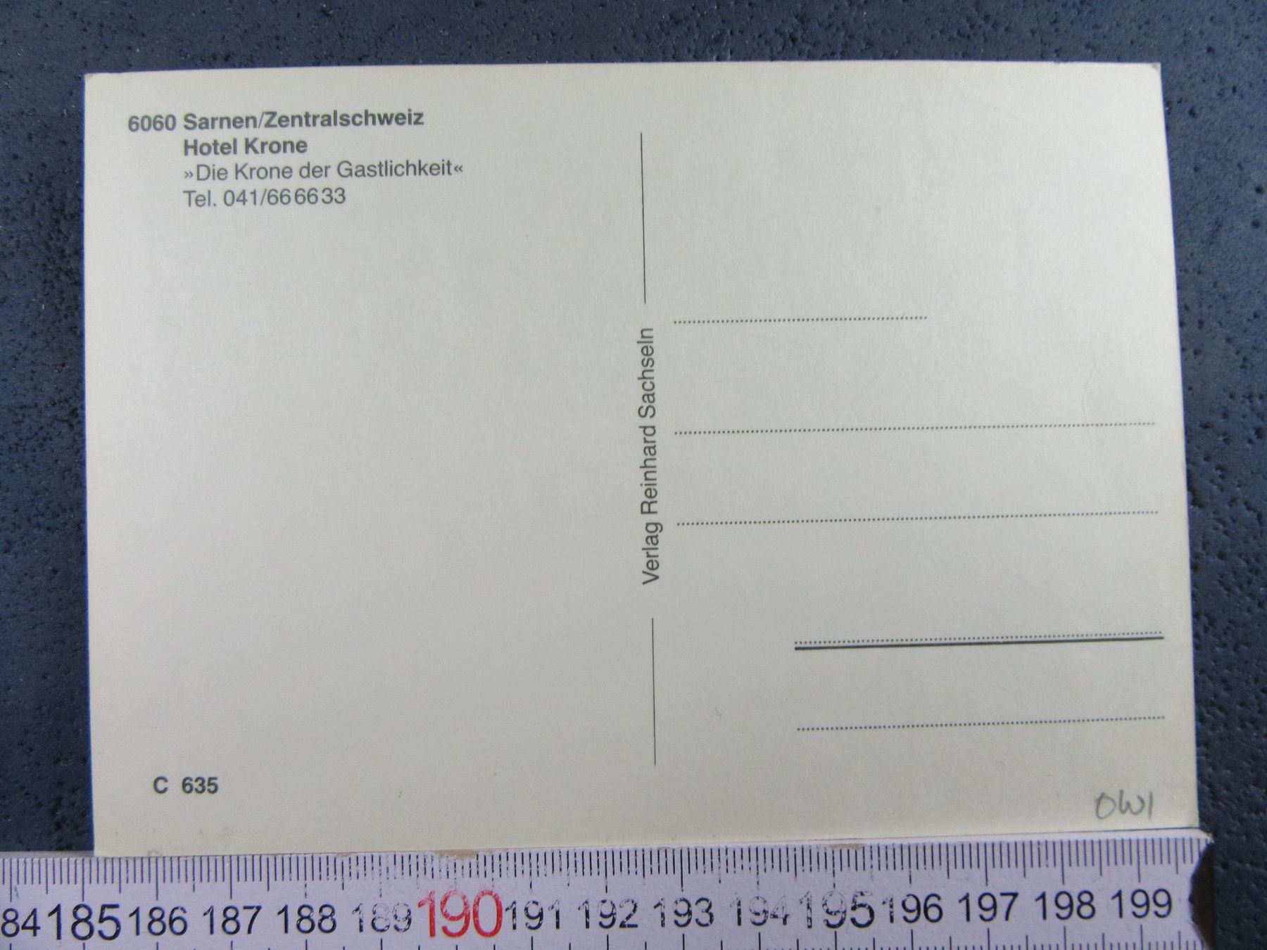 Ansichtskarten: SARNEN HOTEL KRONE OLDTIMER-AUTOS AK ONW – Gebraucht aus Ettingen von Hausi4711 2