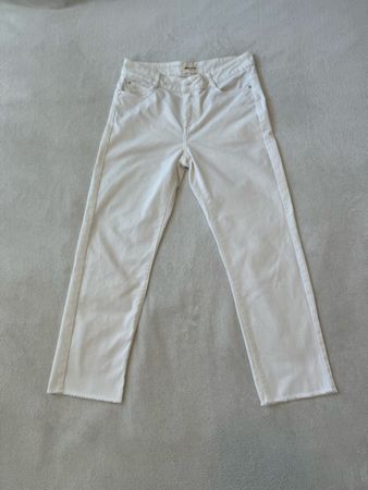 Jean blanc cropped Maison123