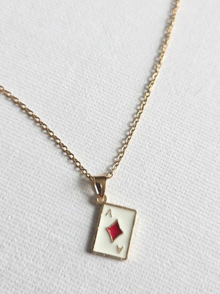 Catenine: Kette mit Spielkarten Anhänger – Nuovo (secondo la descrizione) da Weggis venduto da Leeclipse