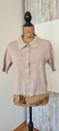 H&M Shirt, Kurzarm, Grösse XL, Beige,