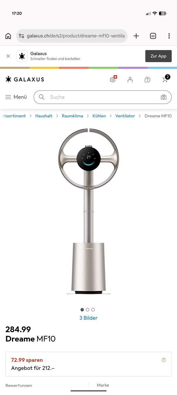 Ventilatori: Dreame MF10 Ventilator – Usato da Dübendorf venduto da Rean94 2