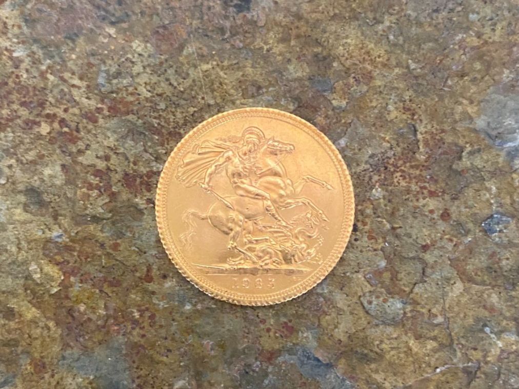 Alle Münzen: Goldmünze Sovereign 1965 – Gebraucht aus St. Gallen von Blin