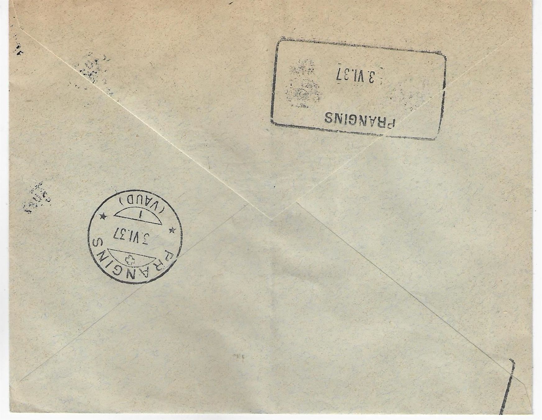 Ansichtskarten: Universite de Lausanne 3.VI.37 – Antik aus Ettingen von Kartenplanet 1