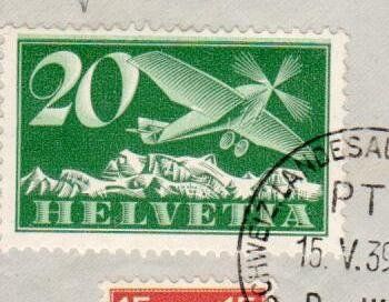 Alle Briefmarken: Flugpost 1939 mit Abart – Gebraucht aus Wolhusen von Curver9 1
