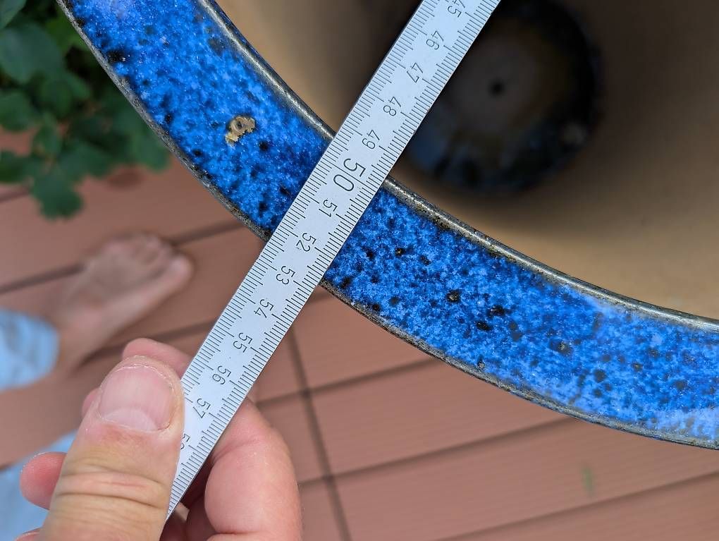 Vasi per fiori: Grosser blauer Keramik Topf – Usato da Zürich venduto da Dude75 2