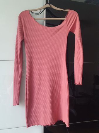 Missguided Kleid Off Shoulder Pink Grösse 36