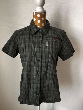 Jack Wolfskin Bluse UV-Schutz Gr. L Kurzarm Sommer