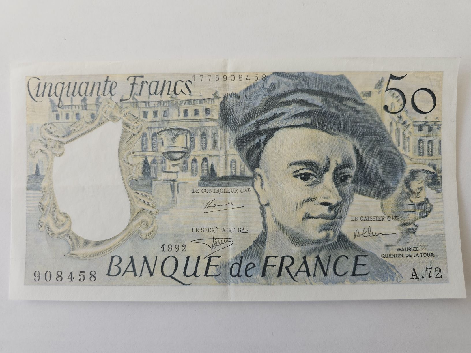 Banknoten: France - 50 francs 1992 – Gebraucht aus Nidau von Misterpix