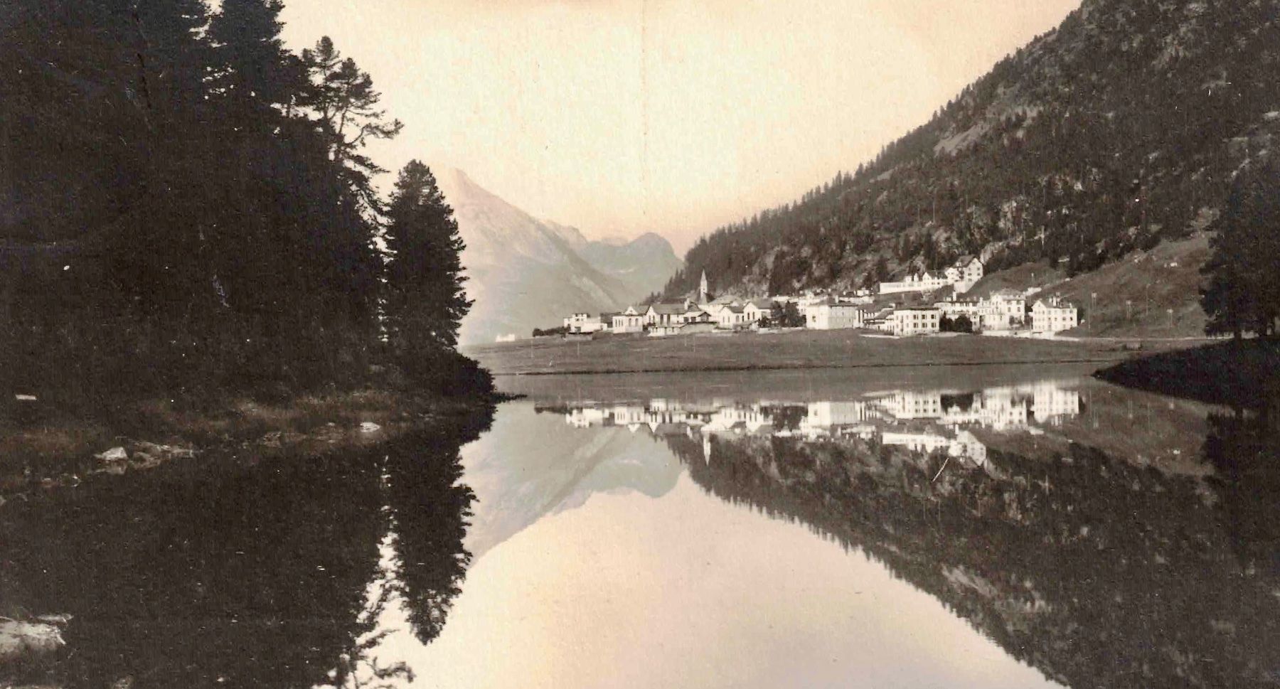 Ansichtskarten: SILVAPLANA mit See  ca. 1920 (GR) – Gebraucht aus Oberdorf BL von Hopfehuepfer 1