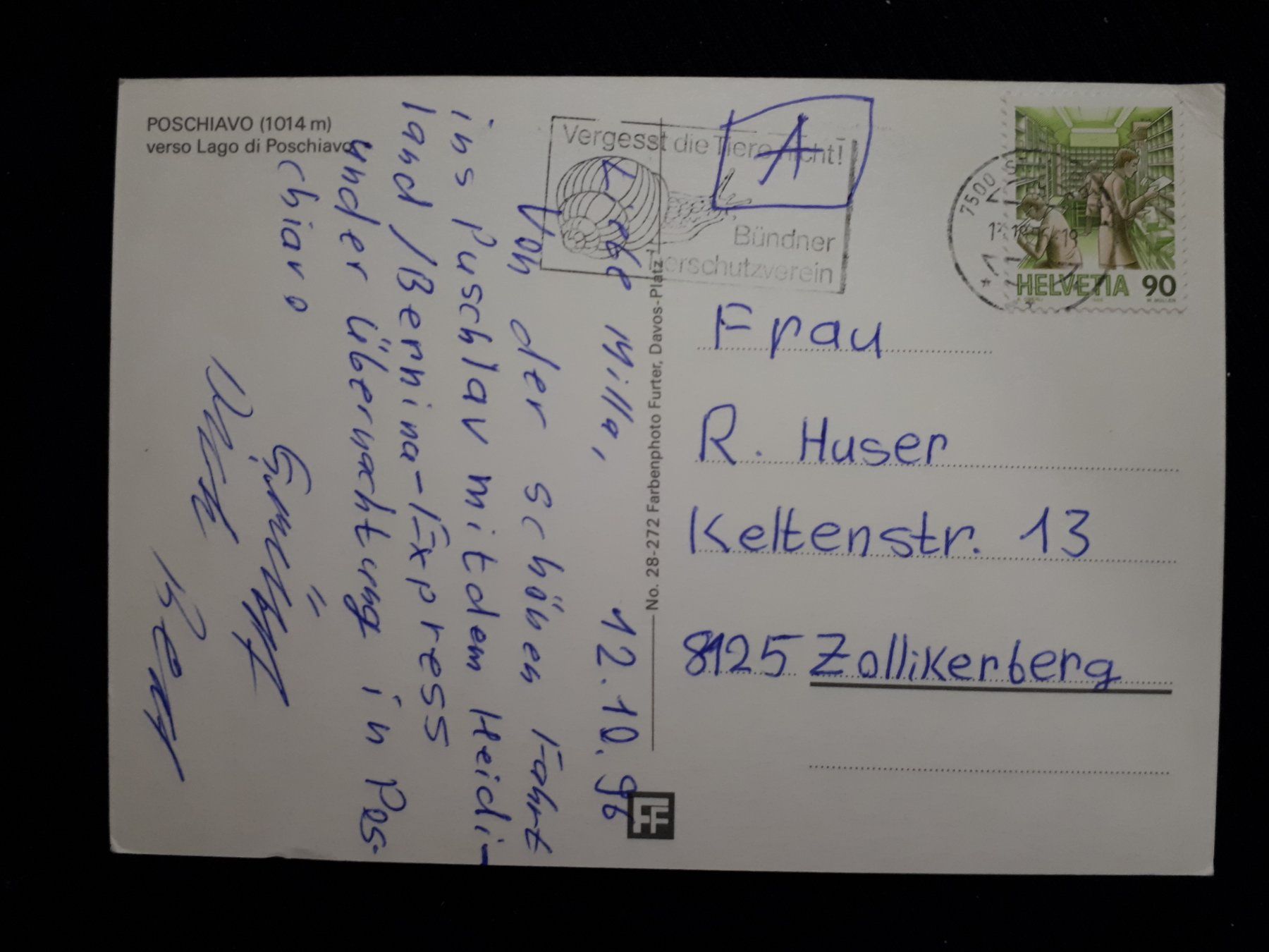 Ansichtskarten: POSCHIAVO 1996 – Gebraucht aus Ponto Valentino von giorgia06 1