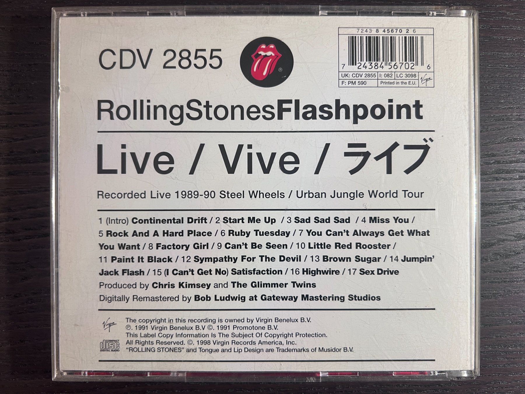 CD: Rolling Stones - Flashpoint – Usato da Zürich venduto da MusikFreunde 1