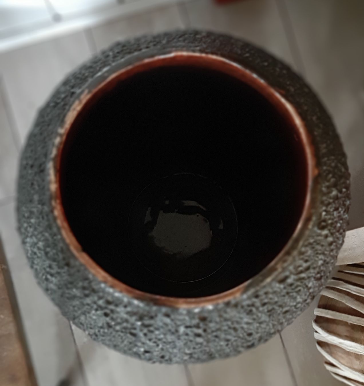 Vasen & Gefässe: Grosse  intakte  Fat  Lava  Vase  -  50-70er? – Neu (gemäss Beschreibung) aus Tagelswangen von BrigittaC01 5